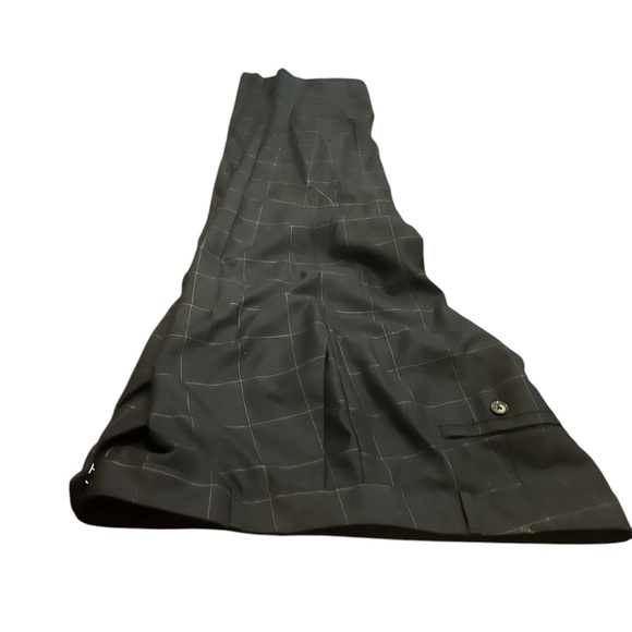 Banana Republic size 10L Avery pant, Windowpane print blue and white - Picture 2 of 5